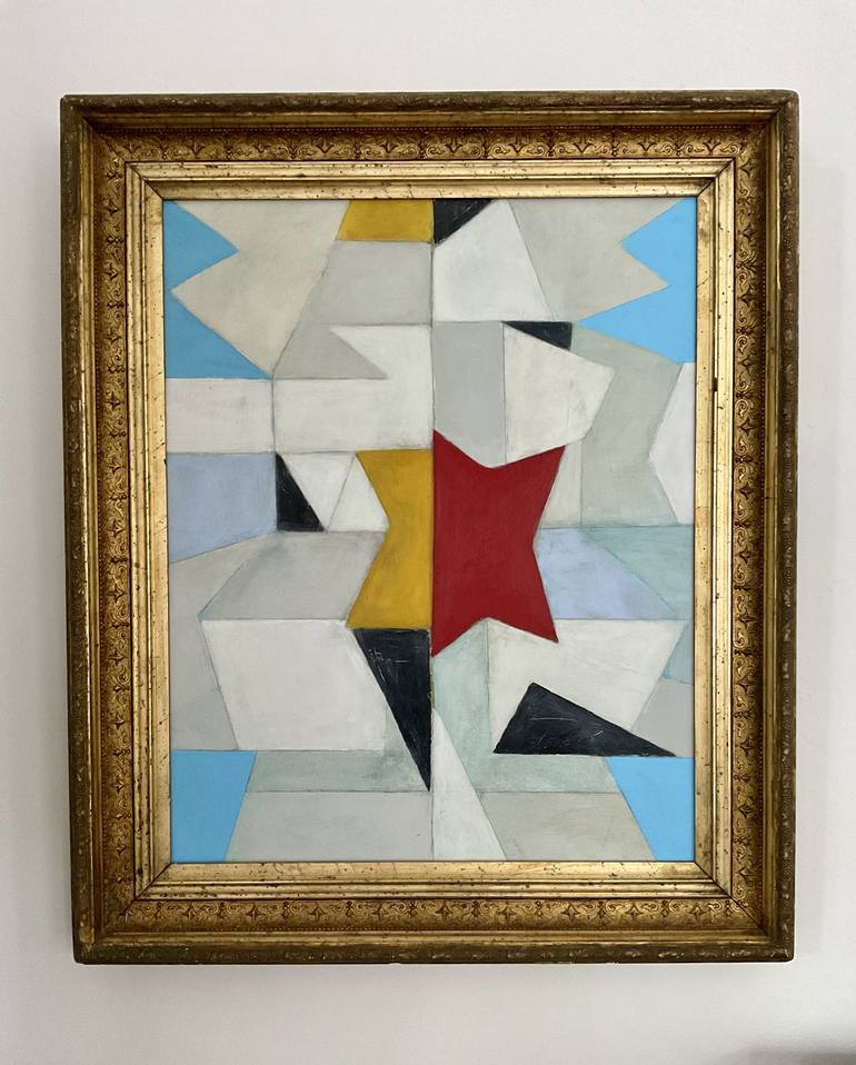 Original Abstract Geometric Painting by Susan Minassian