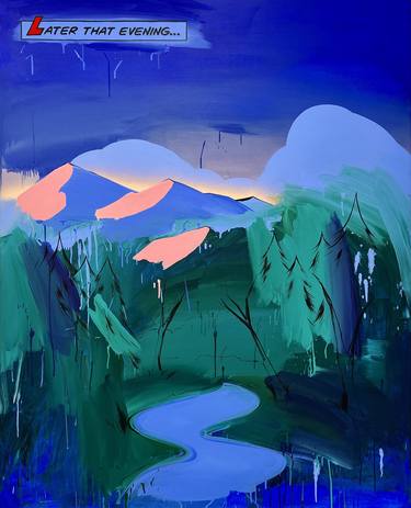 Original Abstract Landscape Paintings by Ryan Coleman