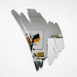 Petite Diagonal Scribble Mirror - 23”h x 17.5”w by Ryan Coleman
