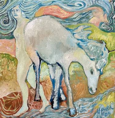 Original Figurative Horse Paintings by Michelle Bird