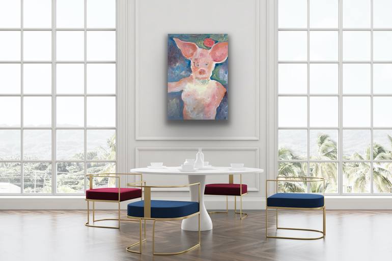 Original Figurative Animal Painting by Michelle Bird
