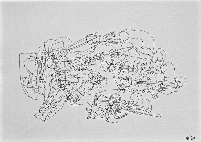 Motion Four Drawing by Iso Decleer | Saatchi Art