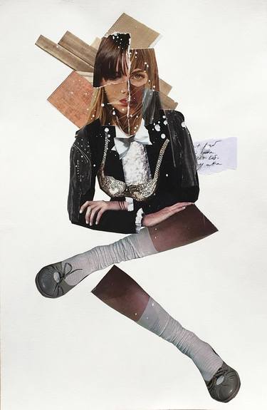 Saatchi Art Artist Dagrun Iris Sigmundsottir; Collage, “Picking up my pieces” #art