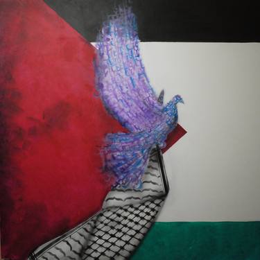 For Palestine Love Me - Original Sold thumb