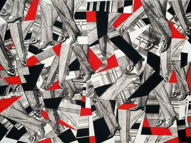 Print of Dada Patterns Paintings by Laurie Raskin