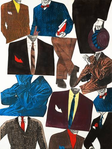 Original Men Paintings by Laurie Raskin