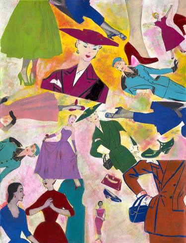 Print of Figurative Fashion Paintings by Laurie Raskin