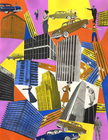 Print of Pop Art Architecture Paintings by Laurie Raskin