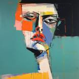 Human Faces Abstract Collection - HFC 29 by Irena Orlov