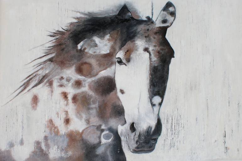 Original Realism Horse Painting by Irena Orlov