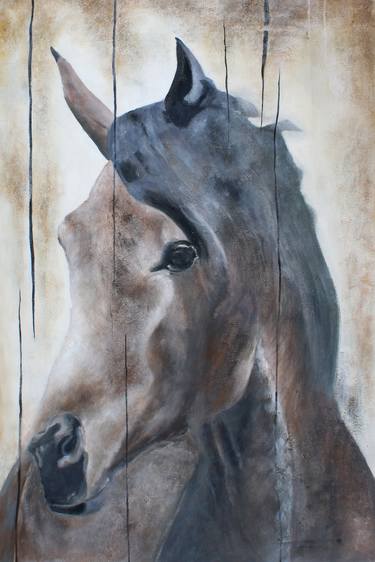 Print of Fine Art Horse Paintings by Irena Orlov
