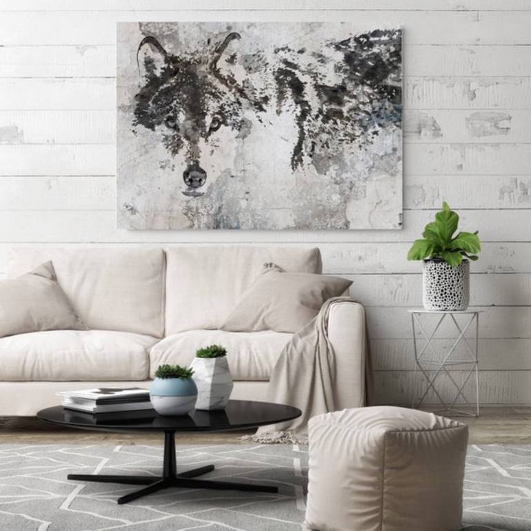 Original Abstract Expressionism Animal Painting by Irena Orlov