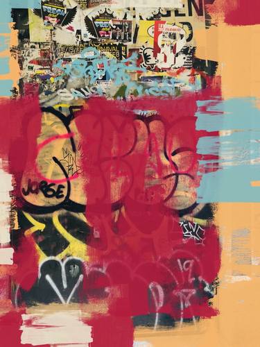 Print of Abstract Graffiti Mixed Media by Irena Orlov