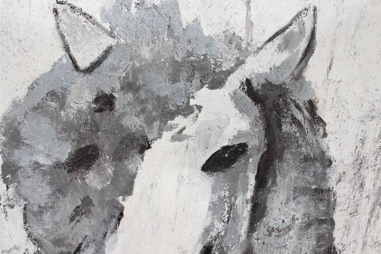 Original Abstract Expressionism Horse Painting by Irena Orlov