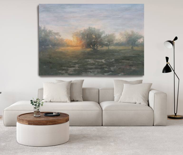 Original Abstract Expressionism Landscape Painting by Irena Orlov