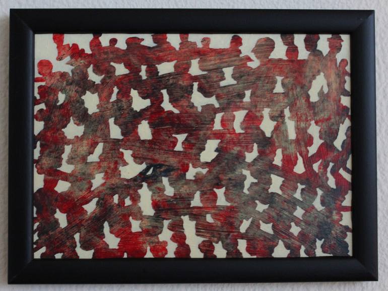 Original Abstract Painting by Ad van Riel