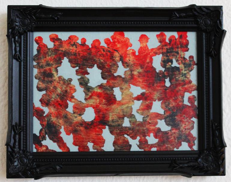 Original Abstract Painting by Ad van Riel