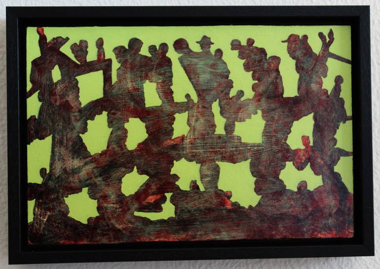 Original Figurative Abstract Painting by Ad Van Riel