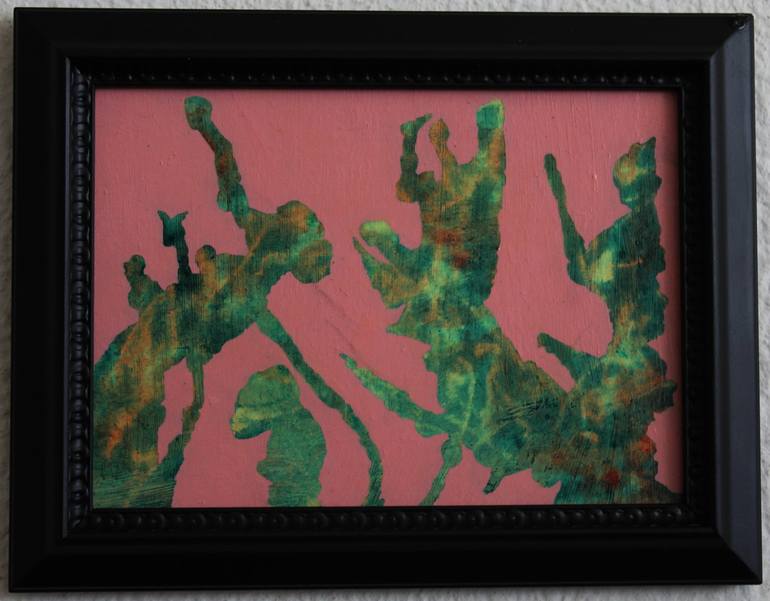 Original Figurative Abstract Painting by Ad van Riel