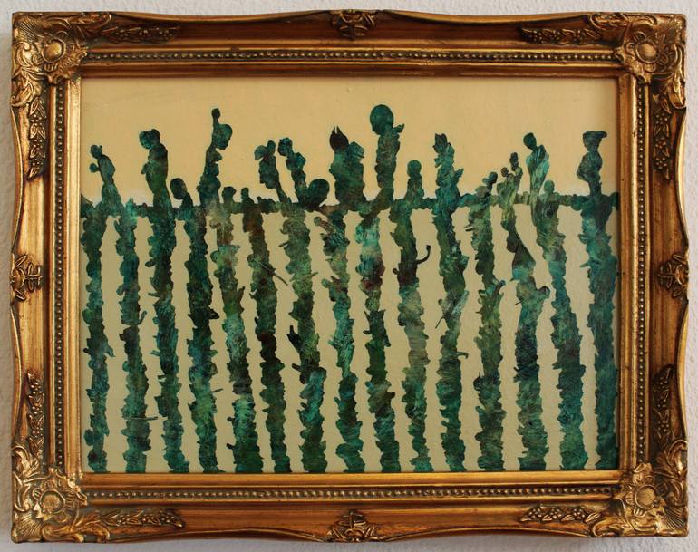Original Figurative Abstract Painting by Ad Van Riel