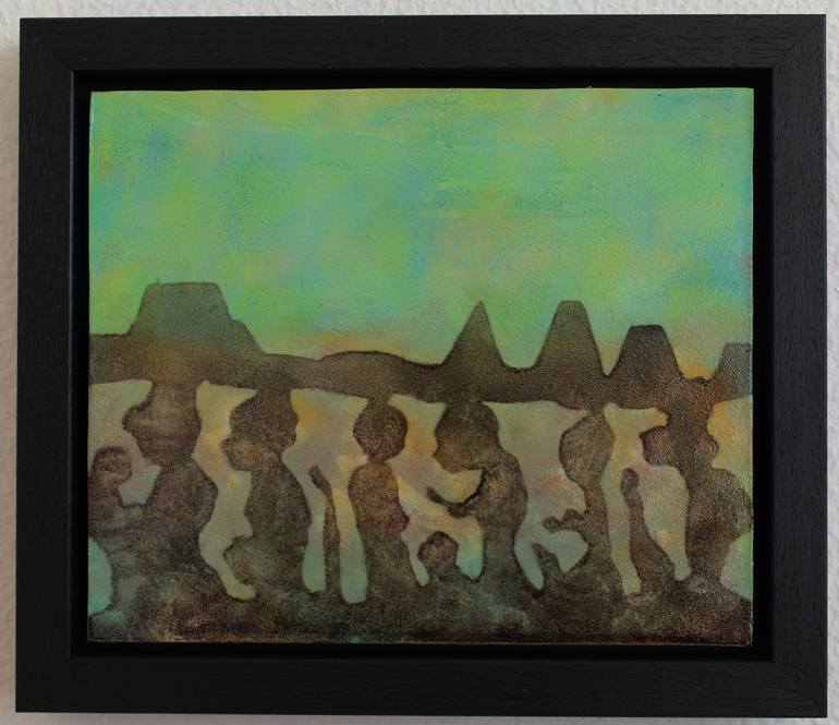 Original Figurative Landscape Painting by Ad Van Riel