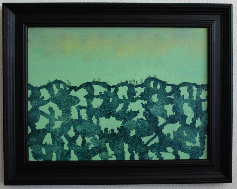 Original Figurative Landscape Painting by Ad Van Riel