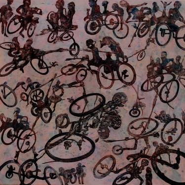 Original Bicycle Paintings by Ad van Riel