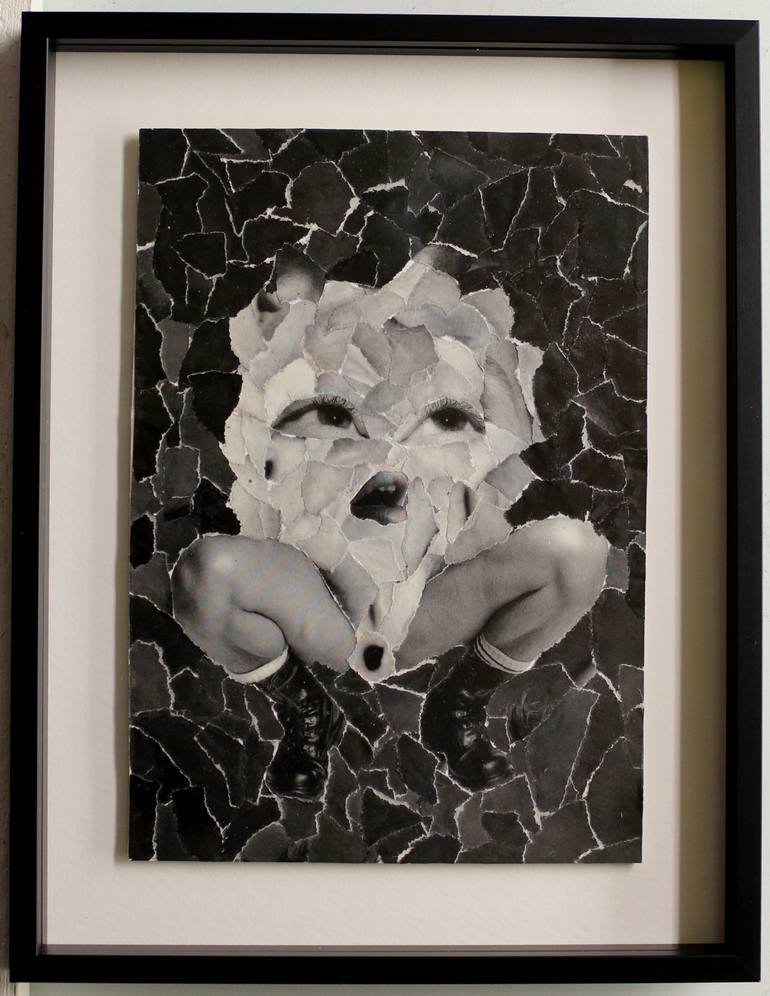 Original Figurative People Collage by Ad Van Riel