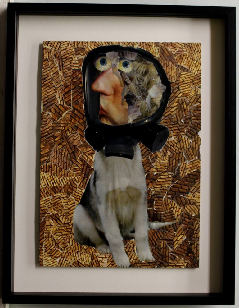 Original Figurative People Collage by Ad Van Riel