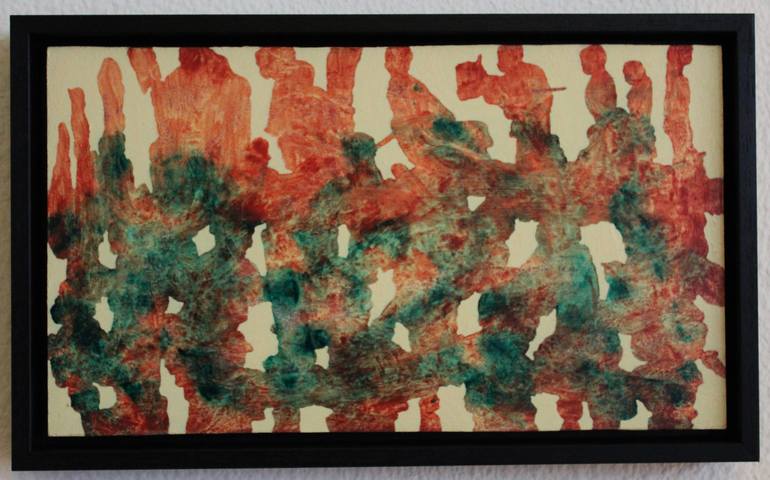 Original Abstract Painting by Ad van Riel