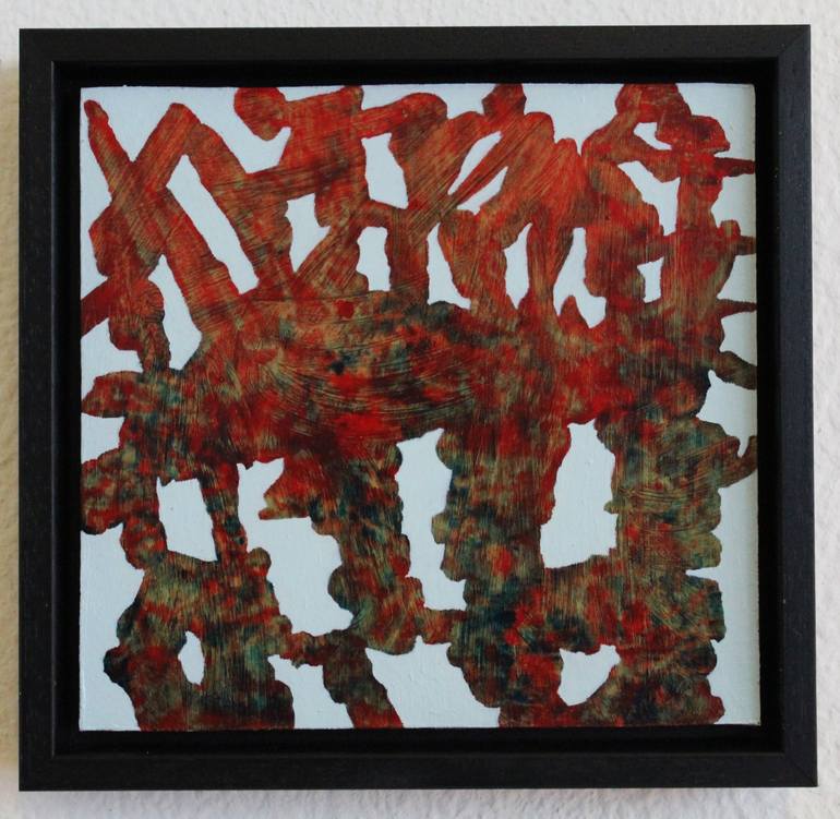 Original Own Style Abstract Painting by Ad van Riel