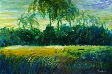 Original Landscape Paintings by Pracha Yindee