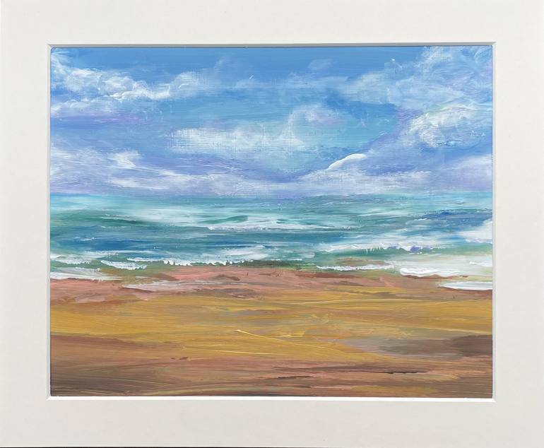 Original Abstract Beach Painting by Susan Lye
