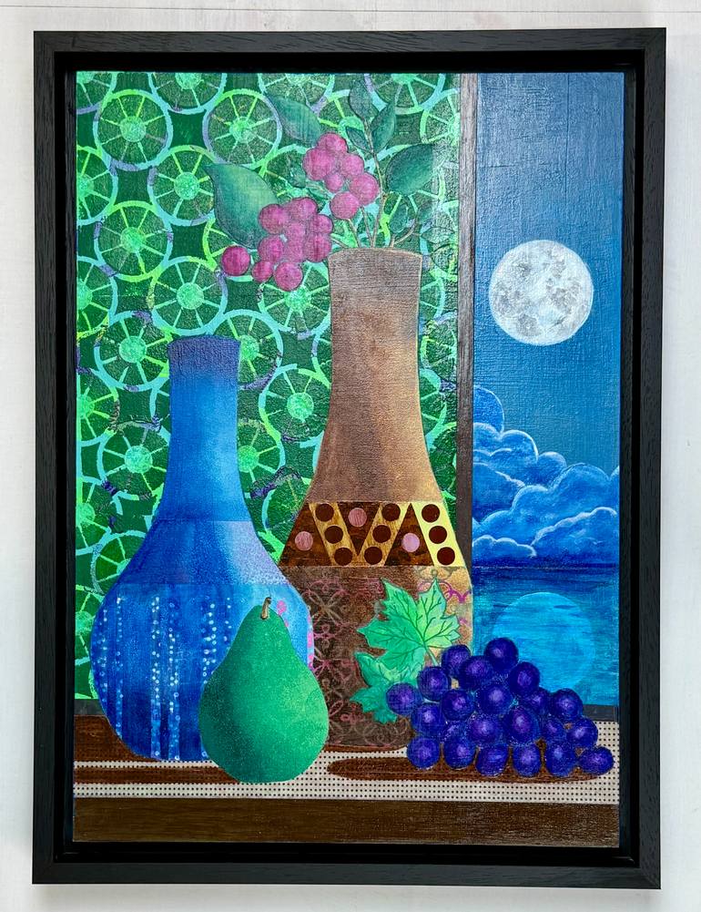 Original Abstract Expressionism Still Life Painting by David Galan