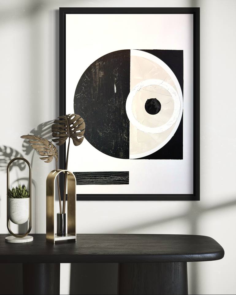 Original Abstract Geometric Painting by David Galan