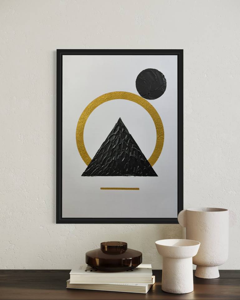 Original Abstract Geometric Painting by David Galan