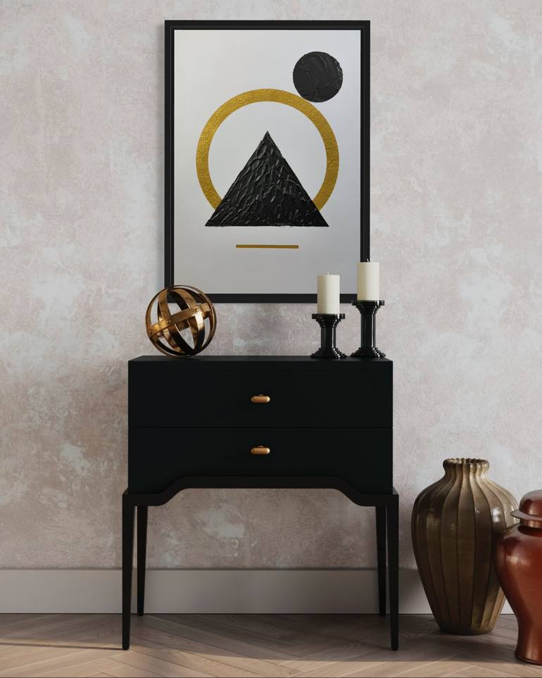 Original Abstract Geometric Painting by David Galan