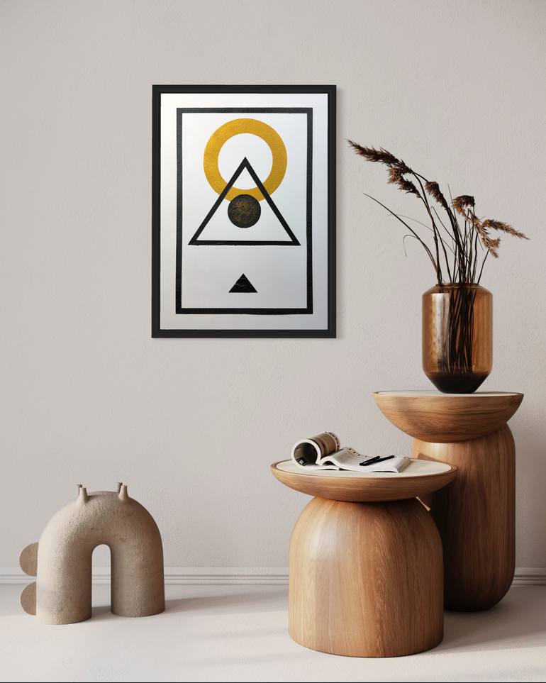 Original Abstract Geometric Painting by David Galan