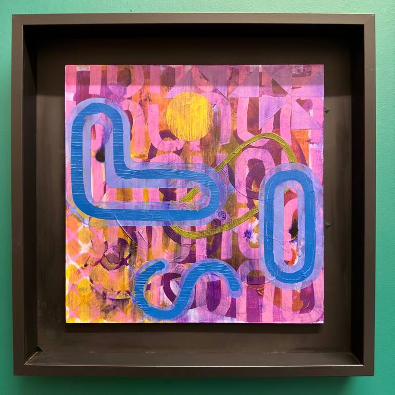 Original Abstract Geometric Painting by David Galan