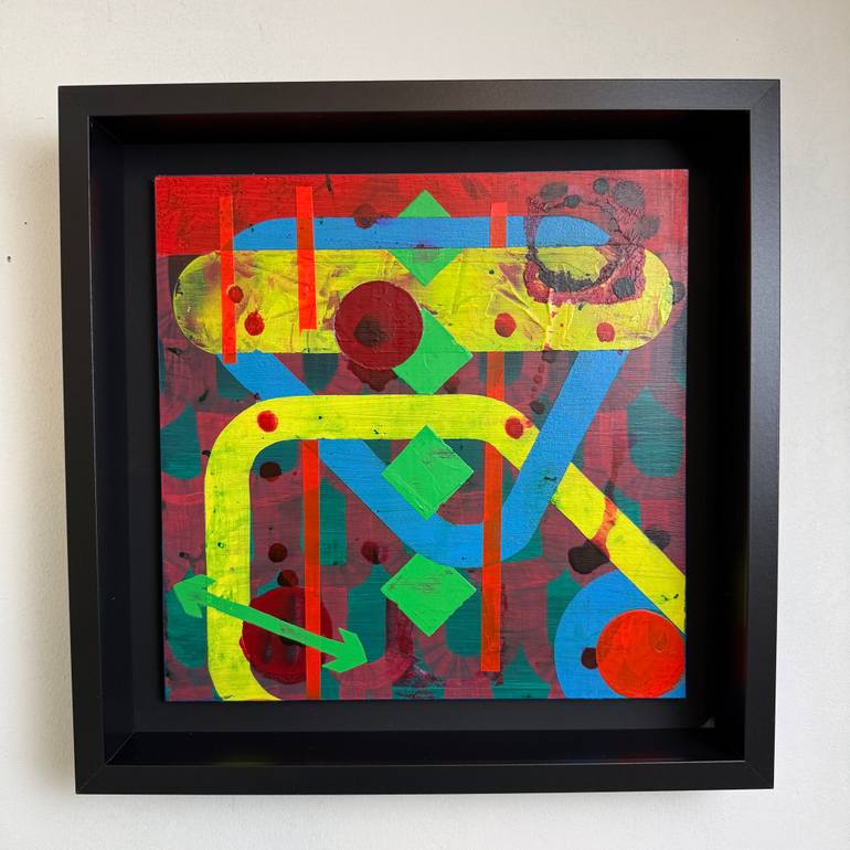 Original Geometric Abstract Painting by David Galan