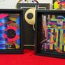 Framed on black wood tray frame