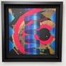 Framed on black wood tray frame