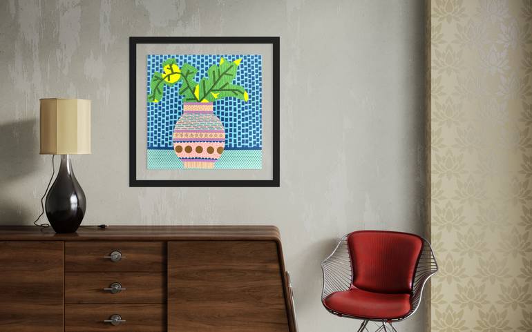 Original Abstract Still Life Collage by David Galan