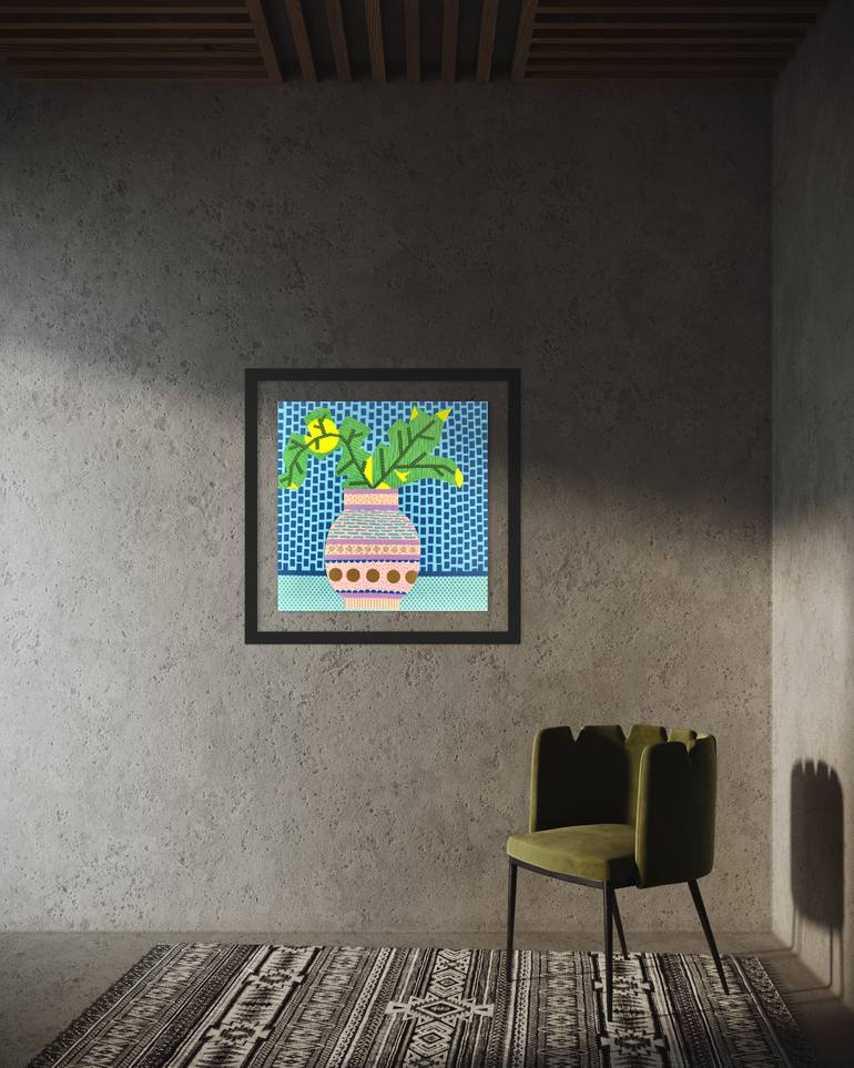 Original Abstract Still Life Collage by David Galan