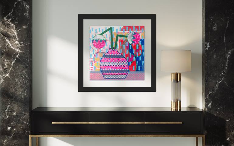 Original Abstract Still Life Collage by David Galan