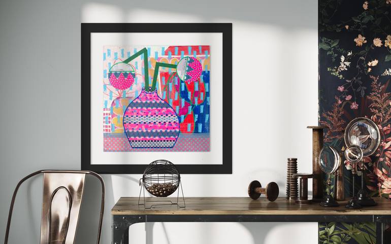 Original Abstract Still Life Collage by David Galan