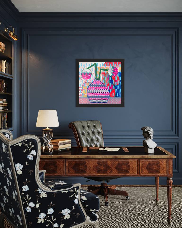Original Abstract Still Life Collage by David Galan