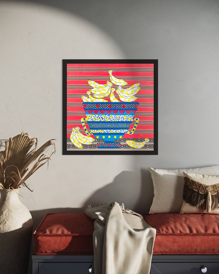 Original Abstract Still Life Painting by David Galan