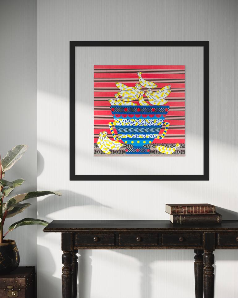 Original Abstract Still Life Painting by David Galan