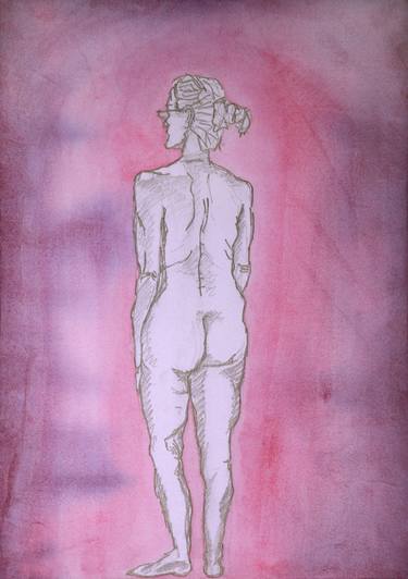 Original Expressionism Nude Drawings by Stephen Beer